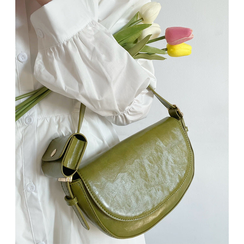 Women's Portable One-shoulder Crossbody Saddle Bag