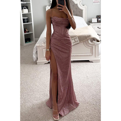 Slim Casual Slit Dress