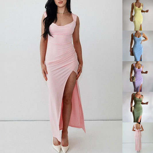 Slim Sleeveless Slit