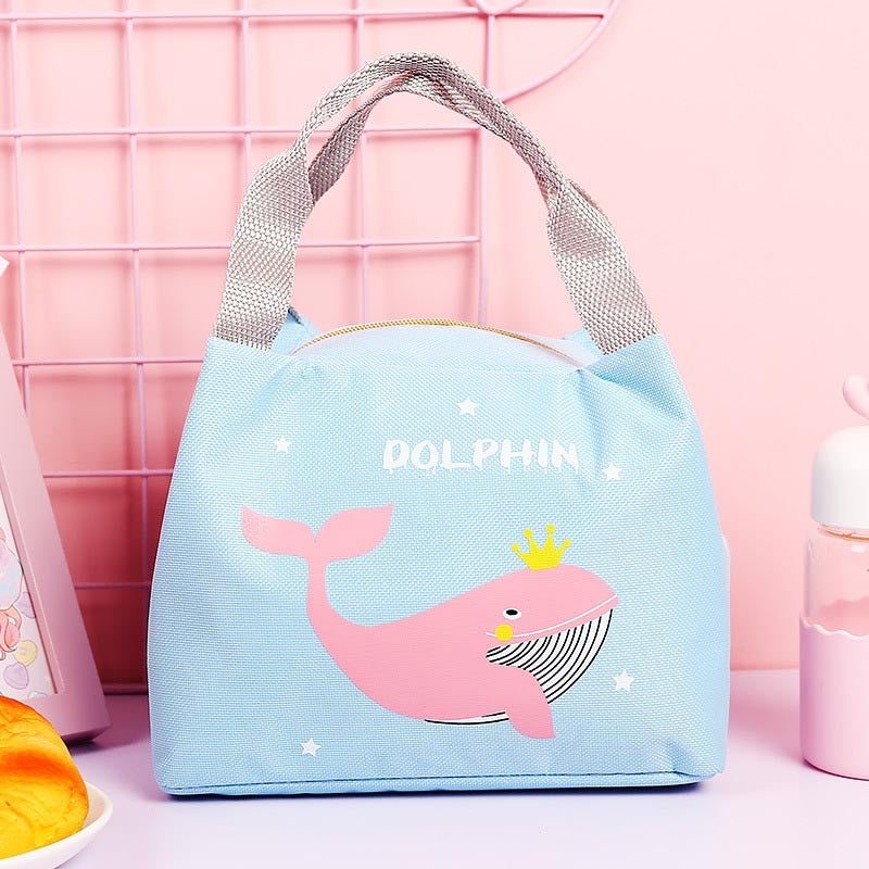 Cute Cartoon Lunch Tote Bag Insulation