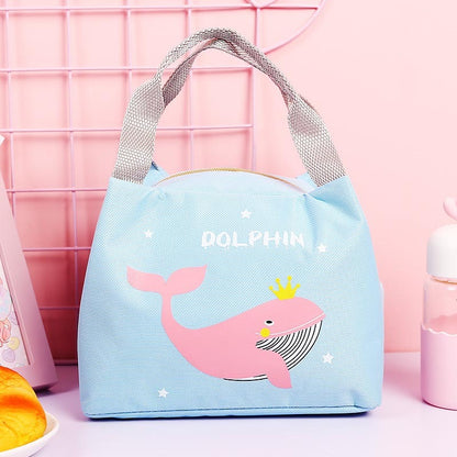 Cute Cartoon Lunch Tote Bag Insulation