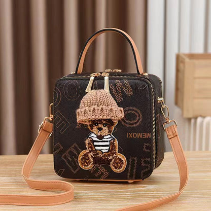 Fashion Portable Bear Box Bag Shoulder