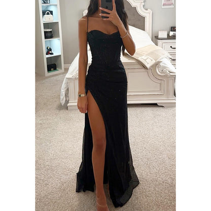 Slim Casual Slit Dress