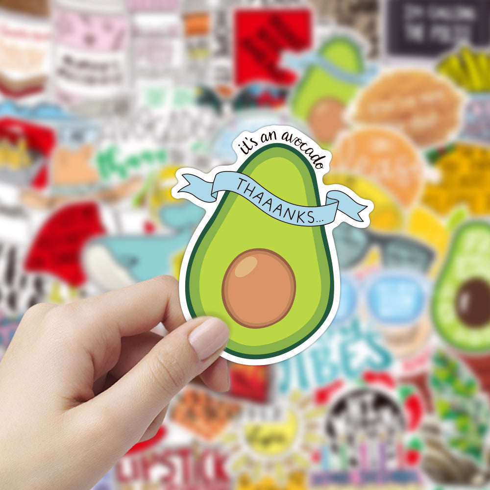 50 Sheets Of Graffiti Paper Waterproof Luggage Notebook Scooter Car Motorcycle Water Cup Refrigerator Stickers