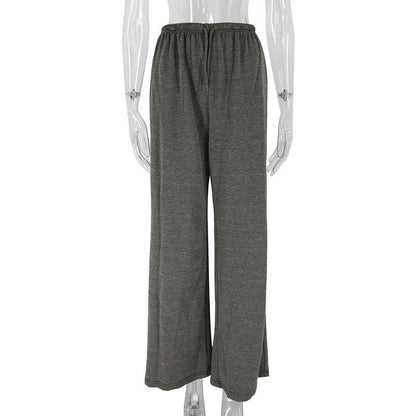 High Waist Drooping Casual Pants Tall