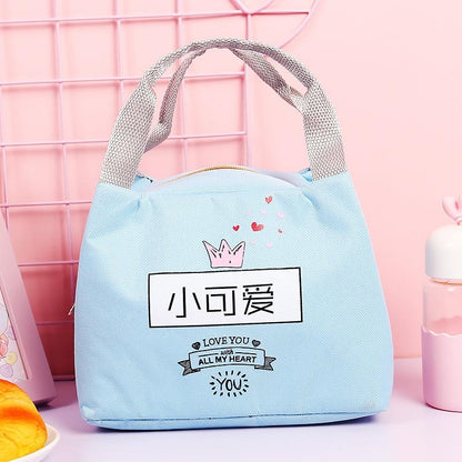 Cute Cartoon Lunch Tote Bag Insulation