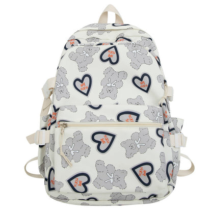 Cute Print High School Student Computer Backpack
