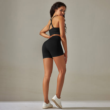 Seamless Back Exercise Bra Suit