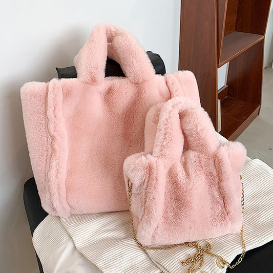 Plush Tote handbag