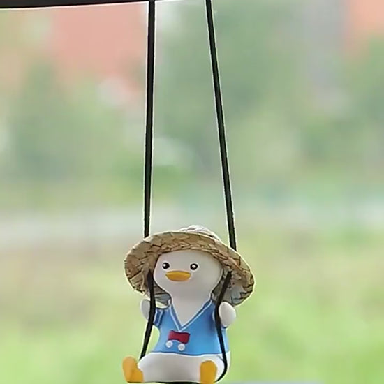 Car Pendant Cute Anime Little Duck Swing Auto Rear